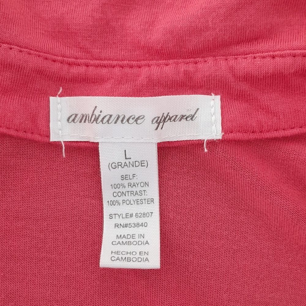 Ambiance Apparel size large collar tank top with buttons great condition - Picture 2 of 3